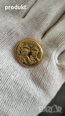 Златен солид на император Констанс II - Replica, снимка 2 - Нумизматика и бонистика - 41627930