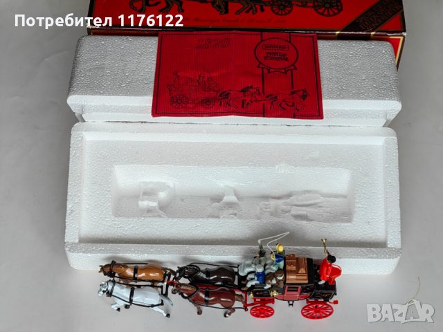 Matchbox MOY YS-39 Passenger Coach & Horses C.1820 Мачбокс Каляска Олдтаймер, 100 лв