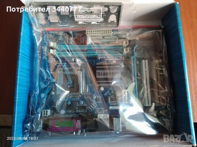 Дънна платка Gigabyte GA-G41MT-S2PT DDR3 Intel със задна планка, снимка 12 - Дънни платки - 41758978