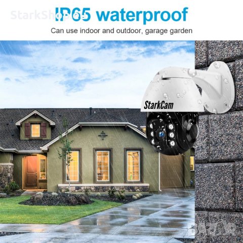 ТОП Робо Въртяща Камера с Аларма за видеонаблюдение Цветно Нощно, снимка 6 - IP камери - 42043178