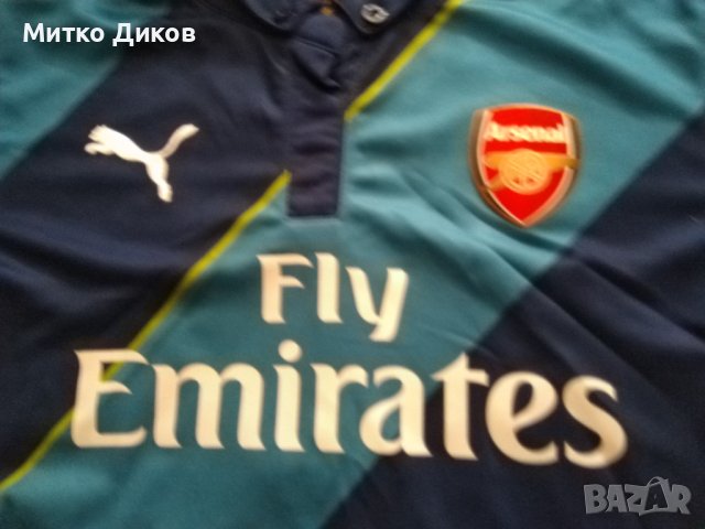 Арсенал Футболна тениска 2014-2015 трети екип маркова на Пума размер реален юноши Л-13-15г №8 Артета, снимка 3 - Футбол - 41713468