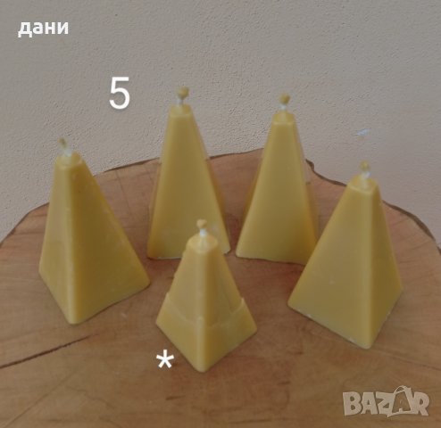 Ръчно изработени свещи от пчелен восък , снимка 4 - Други - 42212739