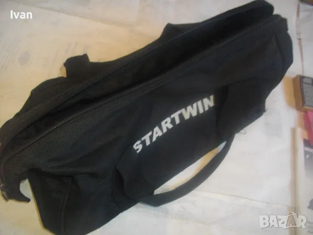 НОВ ЕЛЕКТРИЧЕСКИ ДВОЕН НОЖОВ ТРИОН С ВЪРТЯЩ ЛАЗЕР ПЪЛЕН КОМПЛЕКТ STARTWIN Inverso 125 В ПЛАТОВ САК, снимка 3 - Измервателни инструменти - 49069033