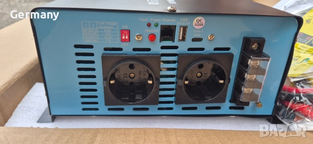 инвертор за ток 12v 220v 4000w пълна синусоида, снимка 5 - Аксесоари и консумативи - 53711873