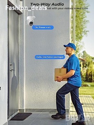 Нова 1080P камера за видеонаблюдение Сигурност Завъртане 360°, снимка 5 - HD камери - 41785165