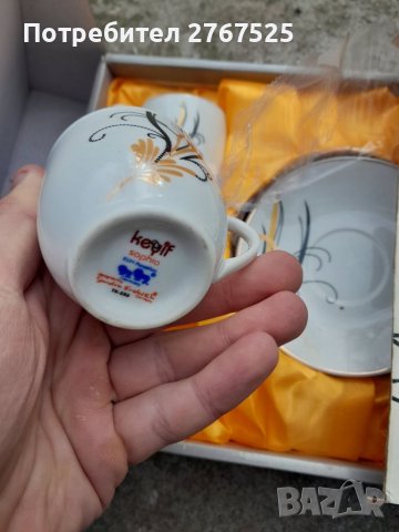 НОВ НЕМСКИ Порцеланов сервиз кафе чай 12 части, снимка 7 - Сервизи - 39265929