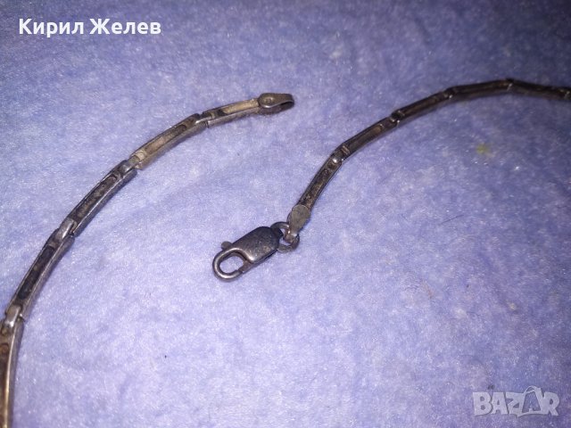 АРИСТОКРАТИЧНО СРЕБЪРНО АРТ КОЛИЕ СРЕБРО 925 Част От КОМЛЕКТ ИНКРУСТИРАНО с ФАСЕТИРАНИ ЦИРКОНИ 33154, снимка 14 - Колиета, медальони, синджири - 39568419