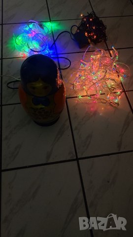 Матрьошка, разклонител за гирлянди, коледни лампички, СССР. , снимка 4 - Декорация за дома - 38882336