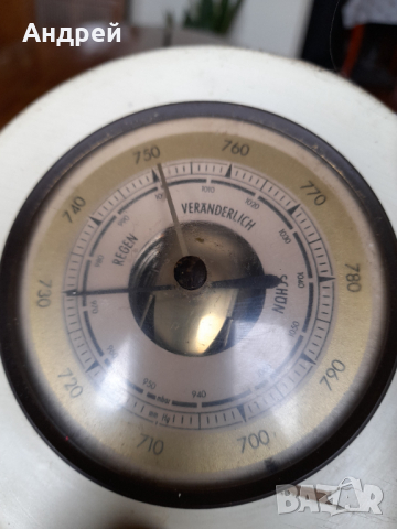 Стар Барометър #9, снимка 3 - Антикварни и старинни предмети - 44749527