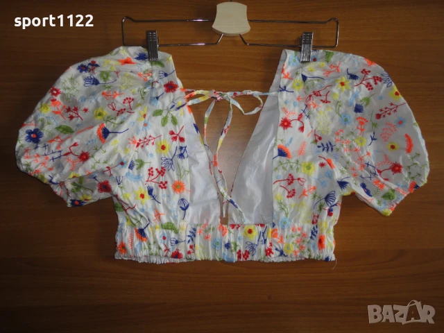 Zara Crop Top/S/дамска блузка, снимка 2 - Корсети, бюстиета, топове - 50715140