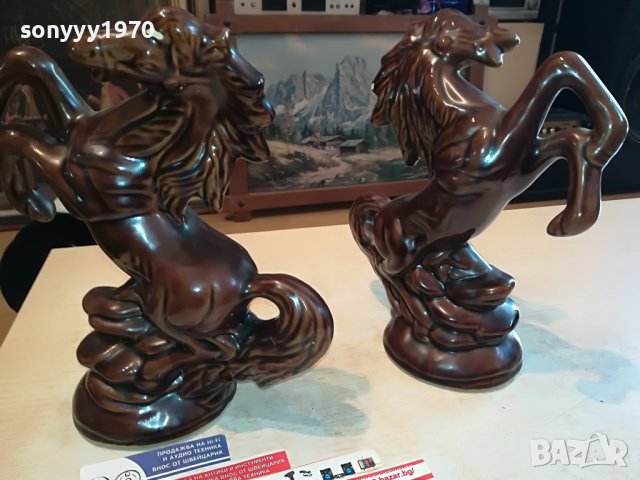 кончета коне 2бр керамика с етикети 1806231836MHL4, снимка 4 - Антикварни и старинни предмети - 41246514