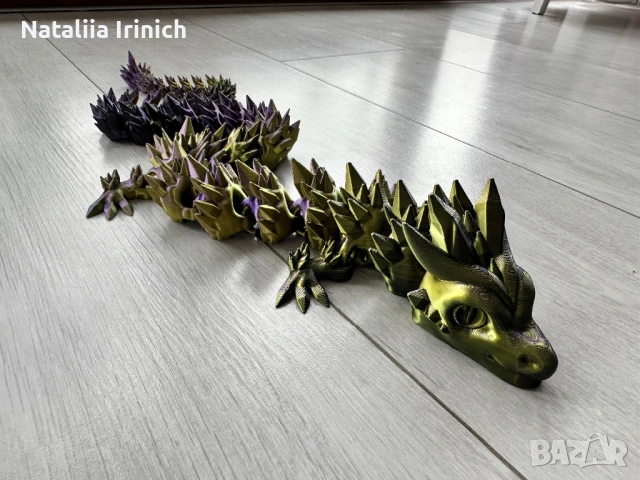 3D дракон в мултиколор