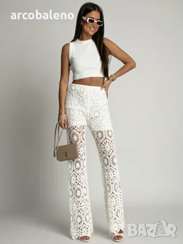 Модни дамски елегантни панталони BALI, 3цвята , снимка 10 - Панталони - 49448055