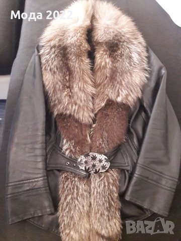 Естествена кожа и естествена лисица, снимка 6 - Якета - 39303180