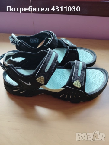 Сандали Nike номер 39 употребявани, черен и син