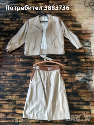 Кожено сако и пола с най-добро качество-ест.кожа, снимка 5 - Сака - 52547046