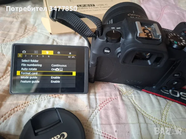 Фотоапарат Canon RP +2 нови батерии + чисто нов батериен грип., снимка 3 - Фотоапарати - 55880798