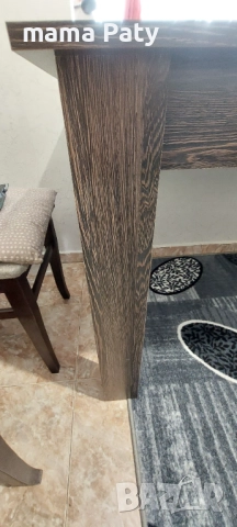 Трапезария маса и 4 стола масив, снимка 4 - Маси - 52263400