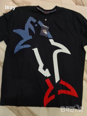 Мъжка тениска Паул Шарк 6ХЛ последен размер в тъмно син цвят , снимка 6 - Тениски - 53838718