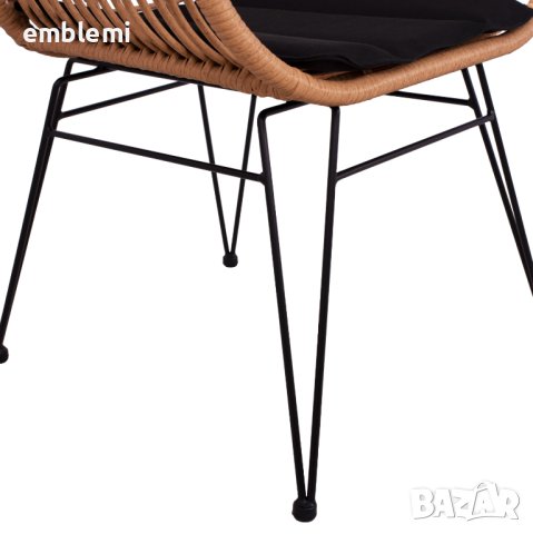 Стол трапезен Allegra HM5450 Кафяв, снимка 9 - Столове - 44275252