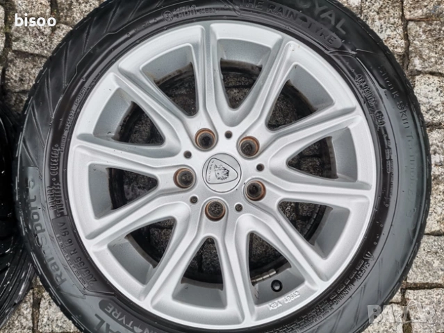4бр ЛЕТИ джанти 16" 5Х112 ALUETT с гуми 205/55/16 UNIROYAL за VW Audi , снимка 6 - Гуми и джанти - 53537834