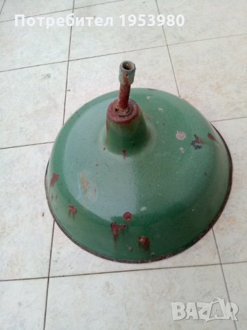 Стара емайлирана лампа, снимка 1