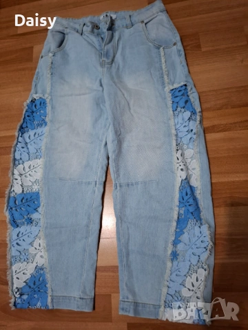 Дънки с дантела италиански