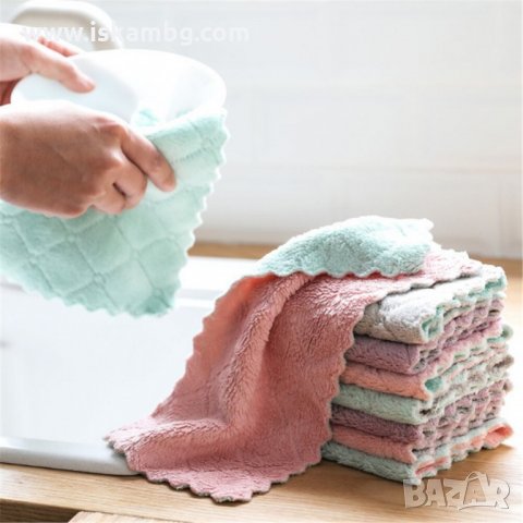 Микрофибърна кърпа, предназначена за почистване, абсорбиране и полиране - код 3274, снимка 5 - Мопове, кофи, четки и метли - 34510965