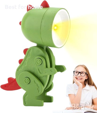 Многофункционална LED детска настолна LANGYA Mini Dinosau, снимка 2 - Лед осветление - 40337815