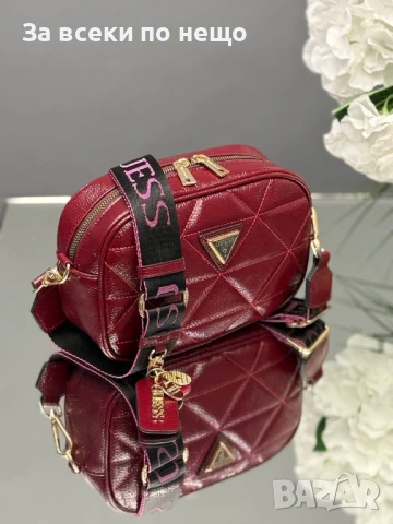 Guess Дамска Чанта С Дълга Дръжка За През Рамо Гес - Налични Различни Цветове Код E564, снимка 3 - Чанти - 50824756