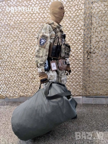 Огромен Военен Сак (Морски тип) – Брутално здрав Брезент, Холандия, снимка 7 - Сакове - 36672155