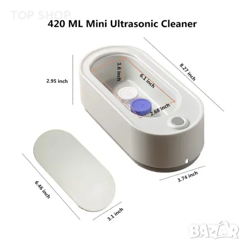 Ултразвукова машина за почистване на бижута, мини портативна професионална почистваща машина DEEM за, снимка 3 - Друга електроника - 48500187