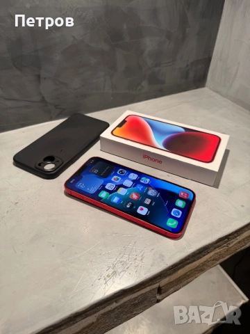 КАТО ЧИСТО НОВ Iphone 14 Plus Red + подарък, снимка 7 - Apple iPhone - 53202573