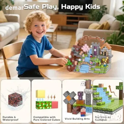 Magnetic Blocks 100 части приключенски сет Kryzomat, снимка 5 - Конструктори - 55871280