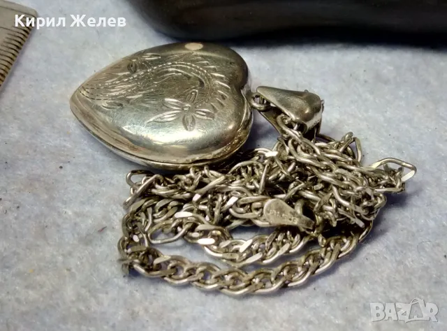 ФЛОРАЛНО ГРАВИРАН СРЕБЪРЕН ПЕНДАНТ СЪРЧИЦЕ Арт РАМКА За СНИМКИ със СРЕБЪРНА ВЕРИЖКА СРЕБРО 925 25980, снимка 5 - Колиета, медальони, синджири - 49734092