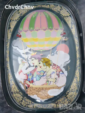 4бр Rosenthal Studio-Line Nutcracker/Розентал Бавария немска колекционерска стъклена картина-пано, снимка 3 - Картини - 48043741