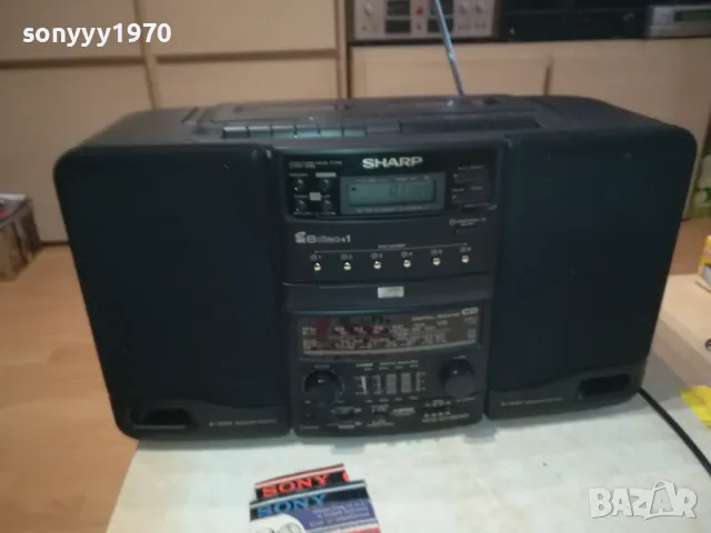 SHARP WQ-CH600L ГОЛЯМ ТЕЖЪК ШАРП ВНОС SWISS 2203251800, снимка 4 - Радиокасетофони, транзистори - 49598160