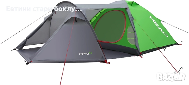 HEAD RIDLEY 4 – комфортна палатка за къмпинг, море, риболов, снимка 2 - Палатки - 52499783
