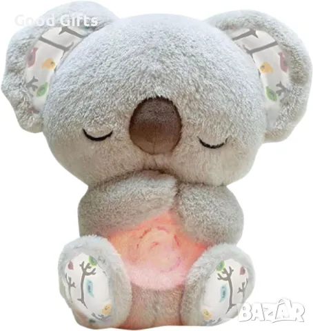 Плюшена Дишаща Коала, Интерактивна Дишаща играчка Коала, Успокояваща плюшена играчка, снимка 4 - Плюшени играчки - 48724541