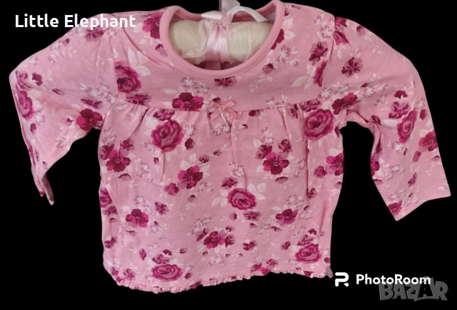 Блузка с дълъг ръкав за 12-18 мес мом големи рози,колекця"Flowers",Англия/нова
