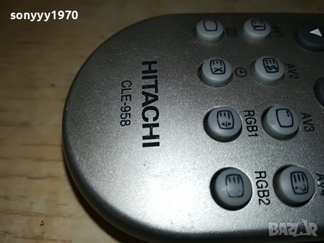 HITACHI CLE-958 TV/DVD REMOTE ВНОС SWISS 1101231040, снимка 11 - Дистанционни - 39263606