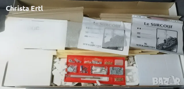 Военен кораб разрушител Le Surcouf 1:100 KIT (НОВ) – Внос от Германия, 128 cm, снимка 2 - Конструктори - 56083707