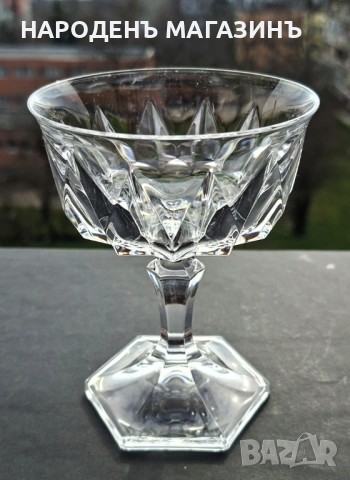 D'ARQUES - Френски кристал сервиз чаши кристални за десерти мелба сладолед шампанско 10 броя , снимка 3 - Други ценни предмети - 53701830