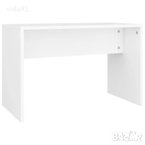 vidaXL Табуретка за тоалетка бяла 70x35x45 см инженерно дърво