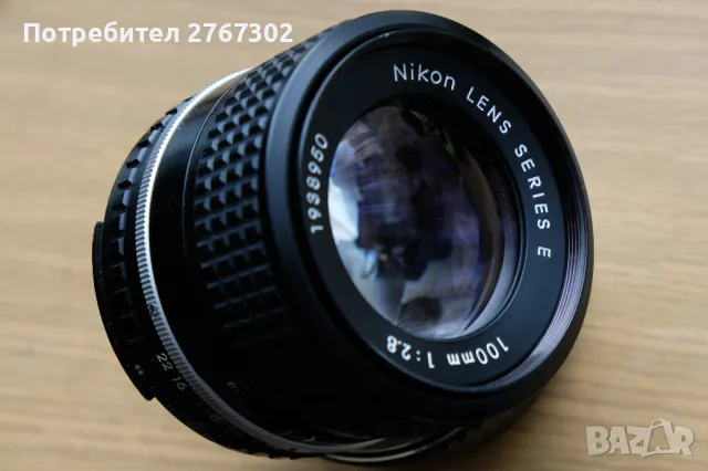 Обектив Nikon 100mm F/2.8 Series E, снимка 5 - Обективи и филтри - 49242745