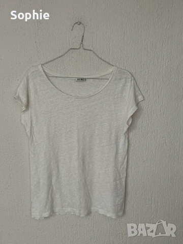 Ленена тениска Acne Studios, снимка 3 - Тениски - 53798328