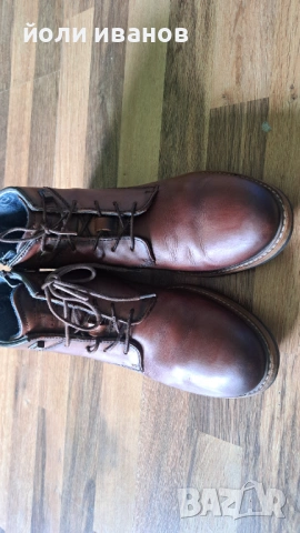 bugatti-кожени шити мъжки обуяки-43 номер, снимка 3 - Маратонки - 53693647