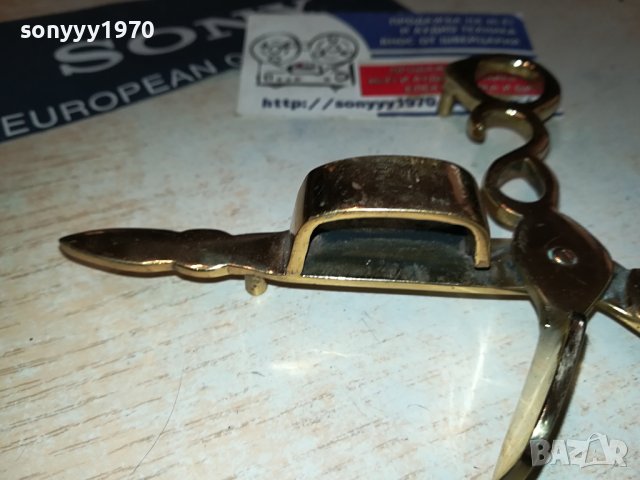 ножица за свещи мед/месинг 1007231343, снимка 10 - Антикварни и старинни предмети - 41505359