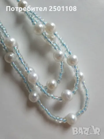 Колие с перли, снимка 3 - Колиета, медальони, синджири - 48004135