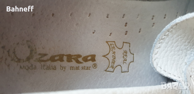 Дамски ZARA мокасини естествена кожа, снимка 4 - Дамски ежедневни обувки - 44707053